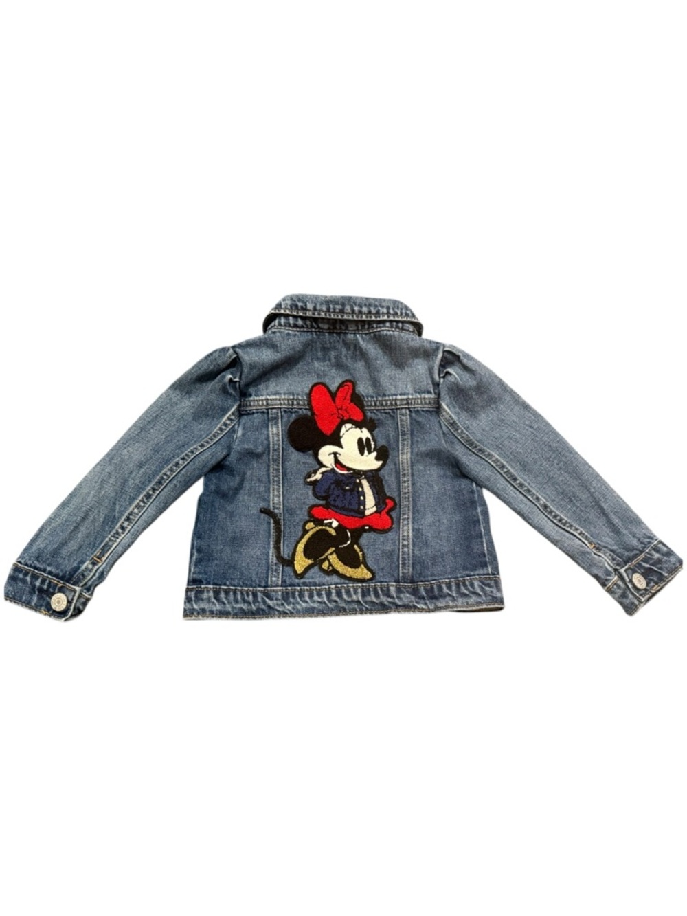 Gap Disney Toddler Girl Minnie Mouse Icon Denim Jacket,‎ Size 3 years Coat Cute